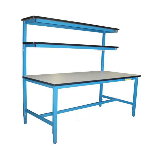 Workbench with Double Tier Shelf