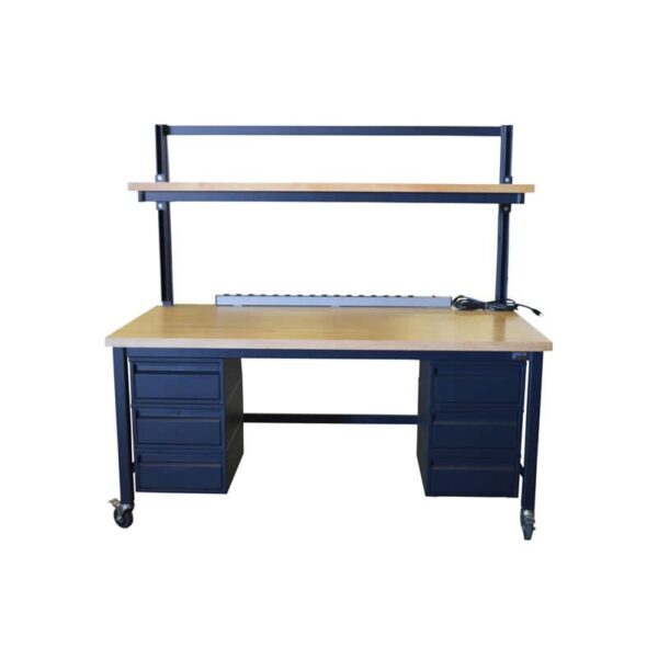 BT42-MAPLE-US - Workbench with Strut Channel Uprights