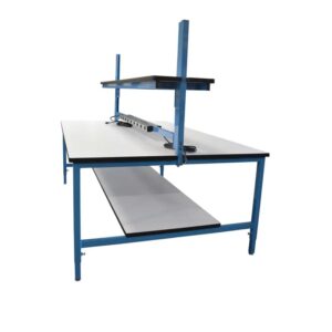 BT42DS-DET-US - Double Sided Workbenches with Upper Shelf