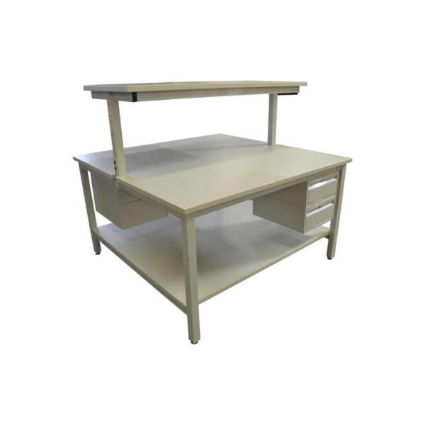 BT42DS-DET - Double Sided Workbenches with Upper Shelf