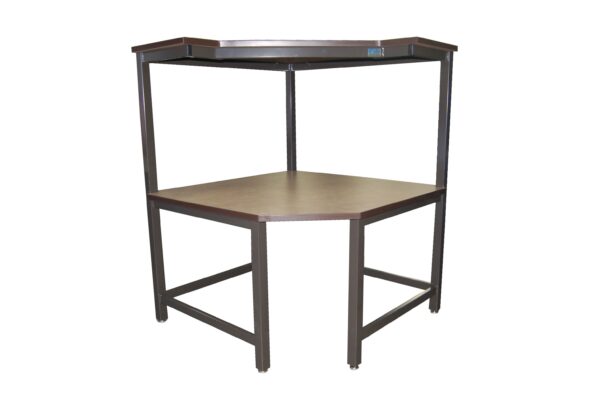 Corner Workbenches with Single Tier Shelf
