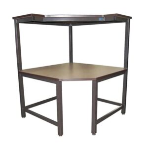 Corner Workbenches with Single Tier Shelf
