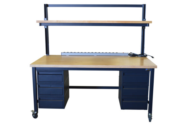 Maple Workbench with Strut Channel Uprights