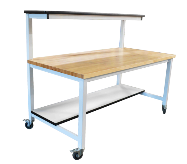 Maple Workbench with Single Tier Shelf