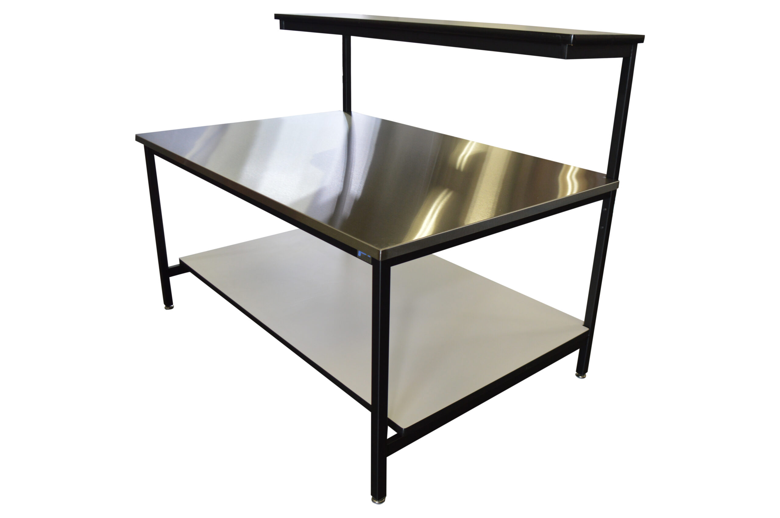 Stainless Steel Workbench with Fix Cantilever Riser Shelf