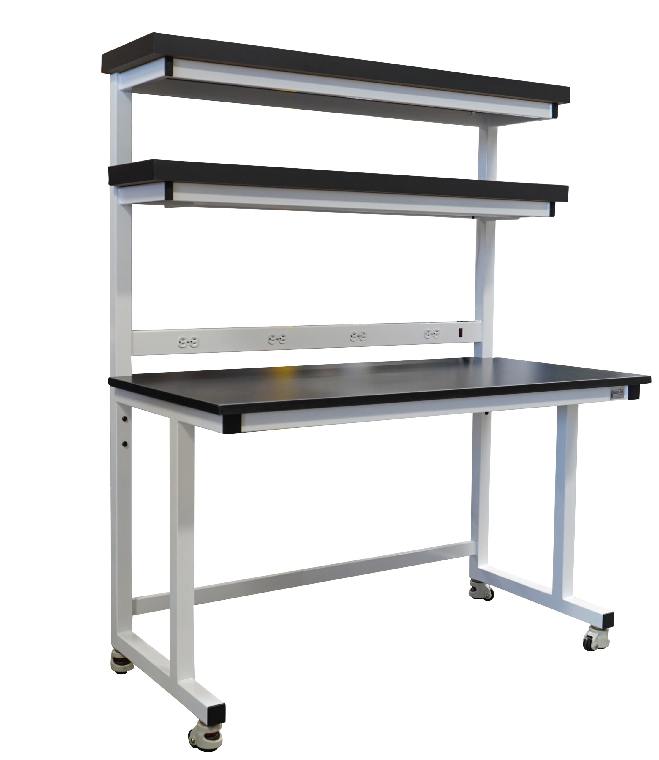 LAB-BT146-LAM-LIP-PS - Double Tier Shelf - Cantilever Frame