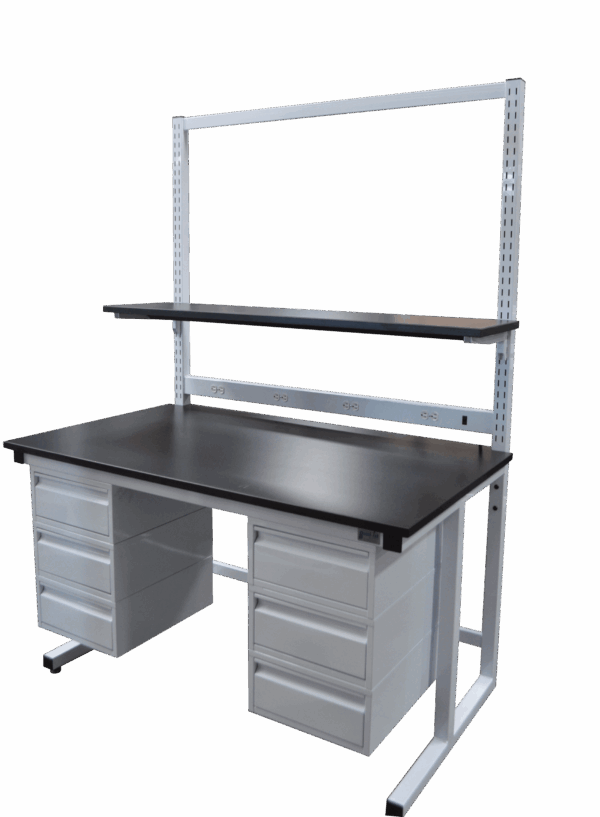 LAB-BT142-DS-PS - Slotted Uprights - Cantilever Frame