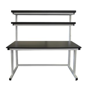 LAB-BT146-LAM-LIP - Double Tier Shelf - Cantilever Frame