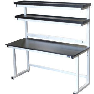 LAB-BT146-LAM-LIP-PS - Double Tier Shelf - Cantilever Frame