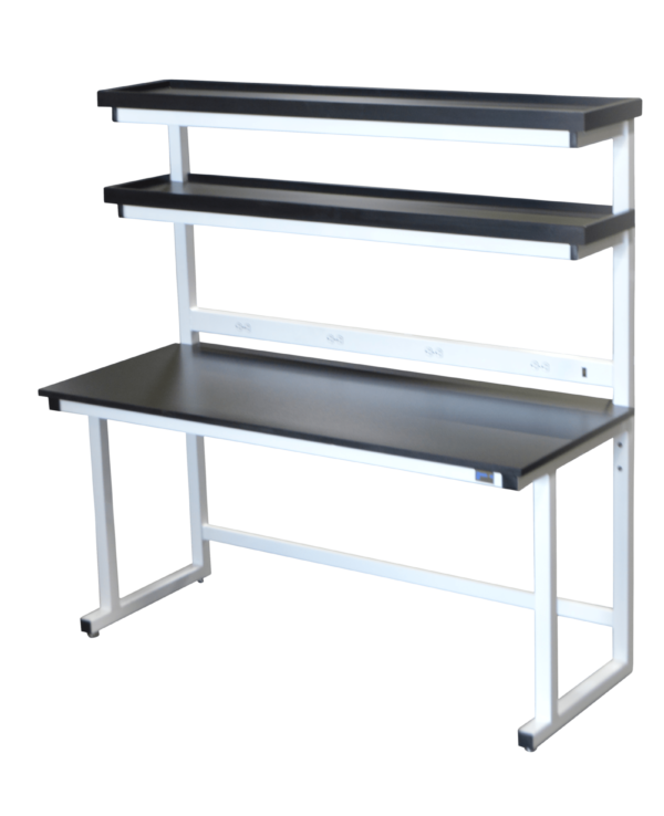 LAB-BT146-LAM-LIP-PS - Double Tier Shelf - Cantilever Frame