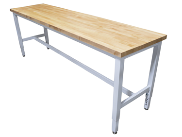 Maple Top Workbench with Adjustable Legs