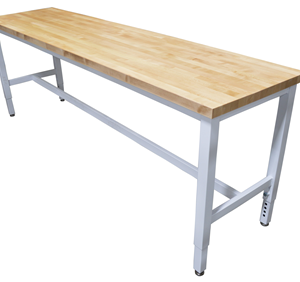 Maple Top Workbench with Adjustable Legs