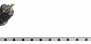 Wiremold 20 AMP Plug-In Outlet Center Unit with Locking Plug