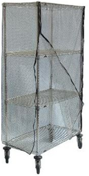 Armand Clear ESD Grid Print Vinyl Cart Covers