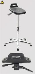 ErgoPerfect Relief Sit /Stand ESD Stool