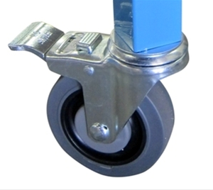 Braking Casters for 1.5x1.5 Tubing