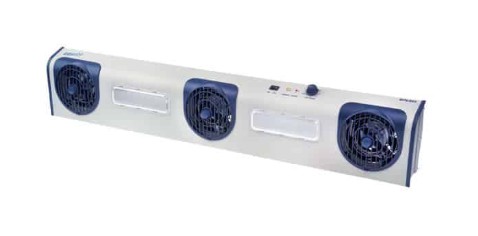 BFN803 Three Fan Overhead Ionizer with LED Task Light