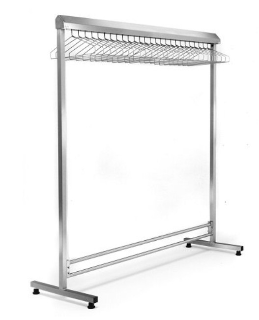Eagle Freestanding Single-Sided Gowning Racks with Hanger Rail