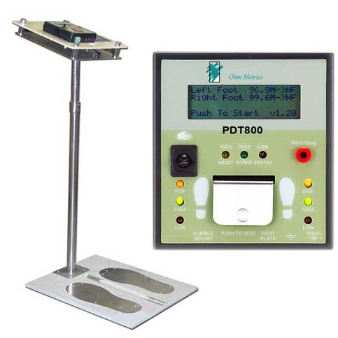 PDT800K Deluxe "Near -Fail" Combo Wrist Strap and Footwear Testing Station