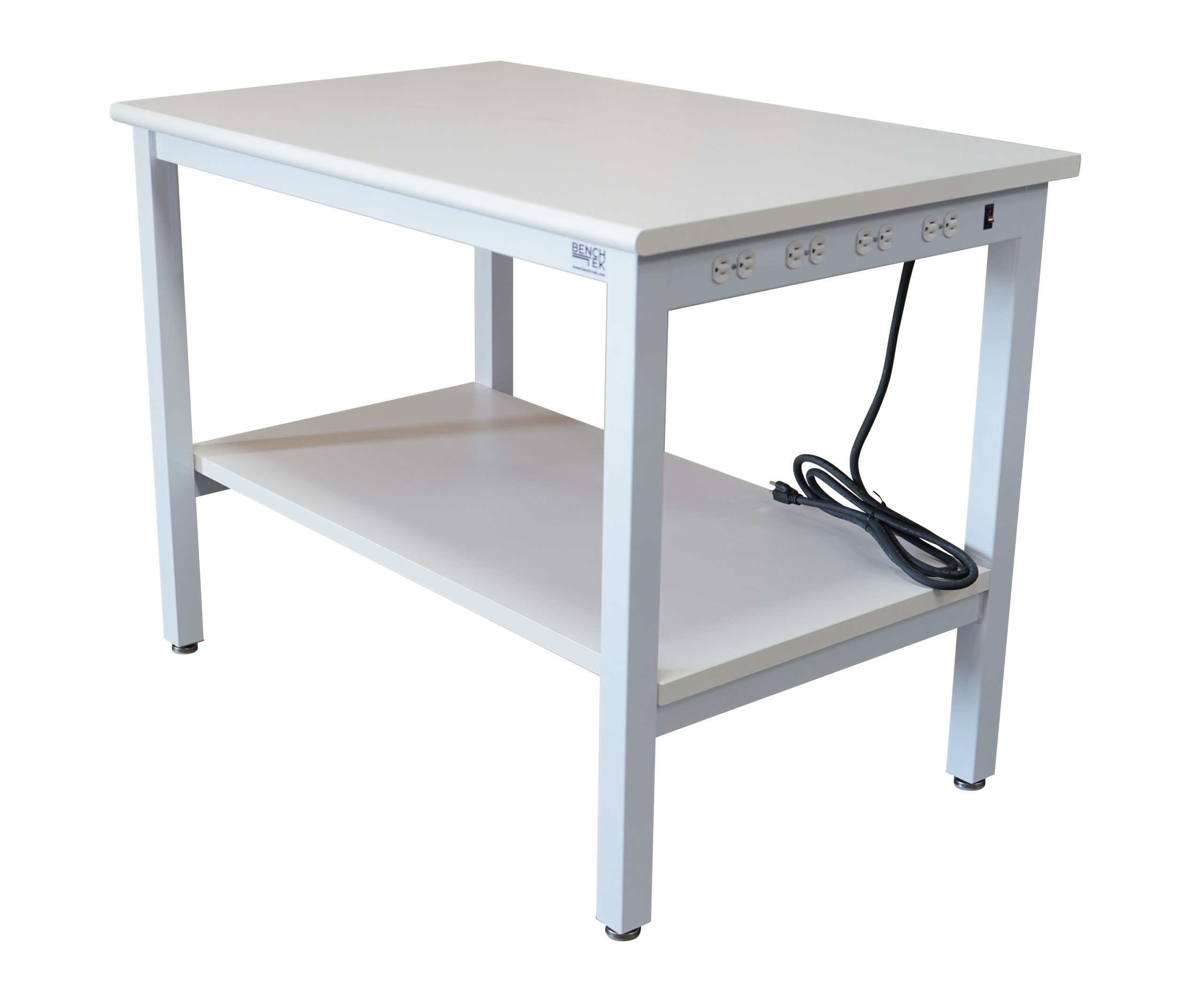 Heavy Duty Equipment Table with Power Strip Inlay