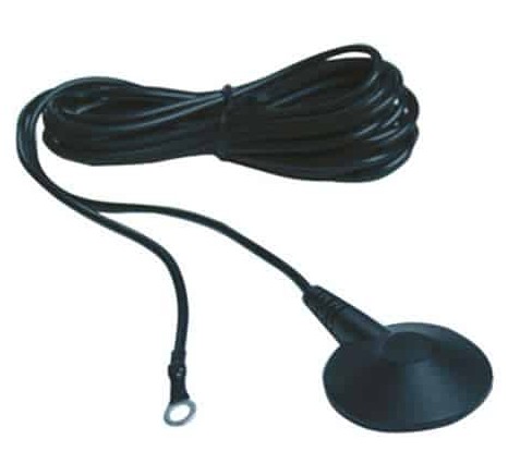 Low Profile ESD Floor Mat Ground Cord, 15ft Long, 10mm Snap