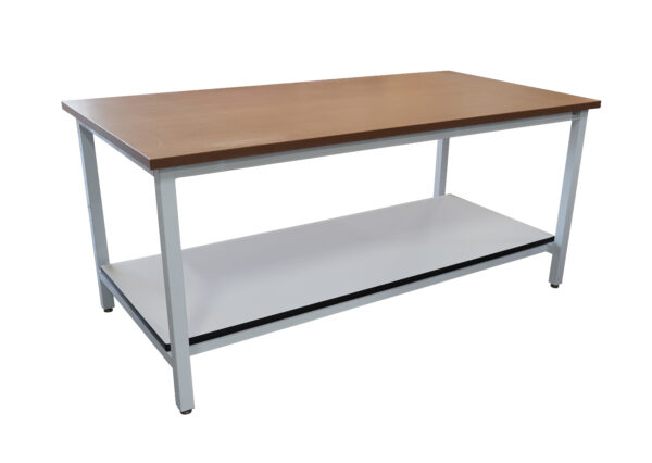 Masonite Top Workbench with Bottom Shelf