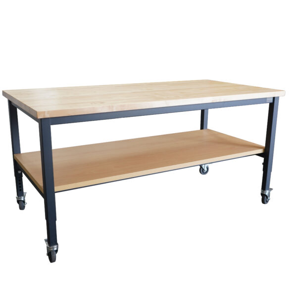 Maple Workbench with Bottom Shelf