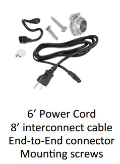 Low Profile LED Light Fixture with Dimmer